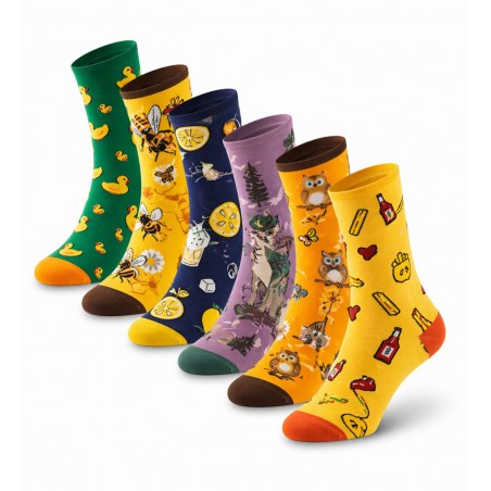 042026-04 JOIN SET 6 UNISEX ΚΑΛΤΣΕΣ ΣΧΕΔΙΑ ΒΑΜΒΑΚΙ ΠΟΛΥΧΡΩΜΟ