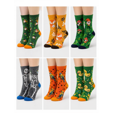 042026-07 JOIN SET 6 UNISEX ΚΑΛΤΣΕΣ ΣΧΕΔΙΑ ΒΑΜΒΑΚΙ ΠΟΛΥΧΡΩΜΟ