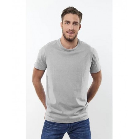 COTTON POINT CP-1100-16 Ανδρικό T-Shirt 155gr Μονόχρωμο Μελανζέ Γκρί