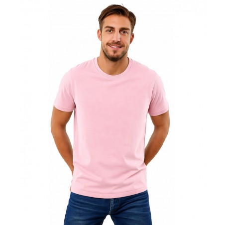 COTTON POINT CP-1100-19 Ανδρικό T-Shirt 155gr Μονόχρωμο Ροζ