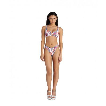 BLU4U Γυναικείο Μπικίνι Σλίπ FLORAL ESCAPE' BRAZILIAN ΣΕ HIGH LEG ΣΤΥΛ Normal Fit Πολυεστέρας 26365315-06 Φούξια