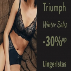 TRIUMPH LINGERIES COLLECTION ❤️
Οι εκπτώσεις ξεκίνησαν και σου έχουμε μείωση τιμών έως -30% στα αγαπημενα σ εσώρουχα μόδας και -20% στα εσώρουχα ροής.
Τηλεφωνικη Εξυπηρέτηση 210-8613336 
Www.lingeristas.gr 
#lingeristasstores #lingeristas #lingerie #triumphunderwear #triumph #underwear #sales #wintersale #woman #womanstyle